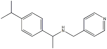 {1-[4-(propan-2-yl)phenyl]ethyl}(pyridin-4-ylmethyl)amine Struktur