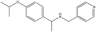 {1-[4-(propan-2-yloxy)phenyl]ethyl}(pyridin-4-ylmethyl)amine Struktur