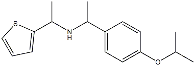 {1-[4-(propan-2-yloxy)phenyl]ethyl}[1-(thiophen-2-yl)ethyl]amine Struktur