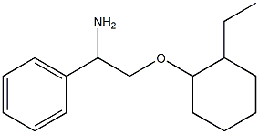 {1-amino-2-[(2-ethylcyclohexyl)oxy]ethyl}benzene Struktur