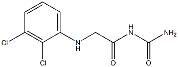 {2-[(2,3-dichlorophenyl)amino]acetyl}urea Struktur