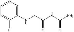 {2-[(2-fluorophenyl)amino]acetyl}urea Struktur