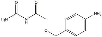 {2-[(4-aminophenyl)methoxy]acetyl}urea Struktur