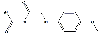 {2-[(4-methoxyphenyl)amino]acetyl}urea Struktur