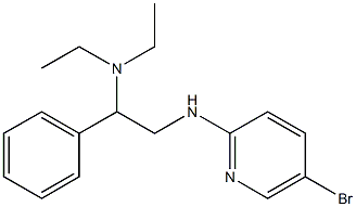 {2-[(5-bromopyridin-2-yl)amino]-1-phenylethyl}diethylamine Struktur