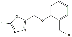 {2-[(5-methyl-1,3,4-oxadiazol-2-yl)methoxy]phenyl}methanol Struktur