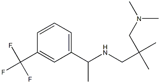 {2-[(dimethylamino)methyl]-2-methylpropyl}({1-[3-(trifluoromethyl)phenyl]ethyl})amine Struktur