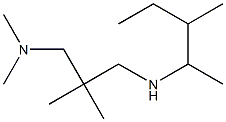 {2-[(dimethylamino)methyl]-2-methylpropyl}(3-methylpentan-2-yl)amine Struktur