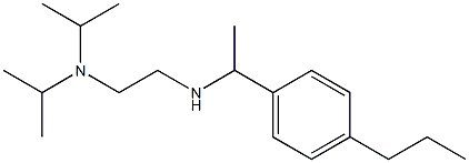 {2-[bis(propan-2-yl)amino]ethyl}[1-(4-propylphenyl)ethyl]amine Struktur