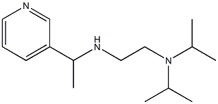 {2-[bis(propan-2-yl)amino]ethyl}[1-(pyridin-3-yl)ethyl]amine Struktur