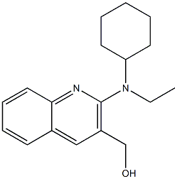 {2-[cyclohexyl(ethyl)amino]quinolin-3-yl}methanol Struktur