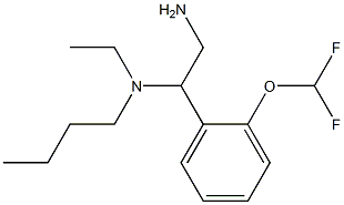 {2-amino-1-[2-(difluoromethoxy)phenyl]ethyl}(butyl)ethylamine Struktur