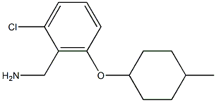 {2-chloro-6-[(4-methylcyclohexyl)oxy]phenyl}methanamine Struktur