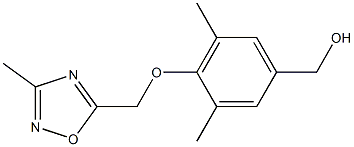 {3,5-dimethyl-4-[(3-methyl-1,2,4-oxadiazol-5-yl)methoxy]phenyl}methanol Struktur