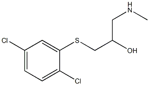 {3-[(2,5-dichlorophenyl)sulfanyl]-2-hydroxypropyl}(methyl)amine Struktur