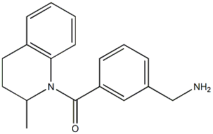 {3-[(2-methyl-1,2,3,4-tetrahydroquinolin-1-yl)carbonyl]phenyl}methanamine Structure