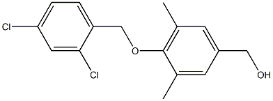 {4-[(2,4-dichlorophenyl)methoxy]-3,5-dimethylphenyl}methanol Struktur