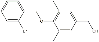 {4-[(2-bromophenyl)methoxy]-3,5-dimethylphenyl}methanol Struktur