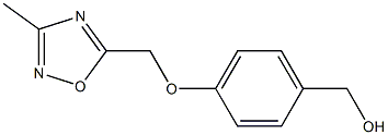 {4-[(3-methyl-1,2,4-oxadiazol-5-yl)methoxy]phenyl}methanol Struktur