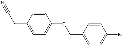 {4-[(4-bromobenzyl)oxy]phenyl}acetonitrile Struktur