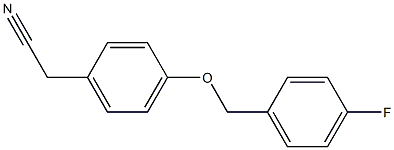 {4-[(4-fluorobenzyl)oxy]phenyl}acetonitrile Struktur