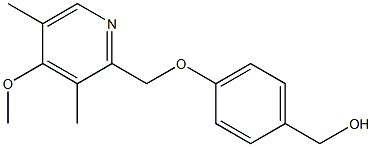 {4-[(4-methoxy-3,5-dimethylpyridin-2-yl)methoxy]phenyl}methanol Struktur