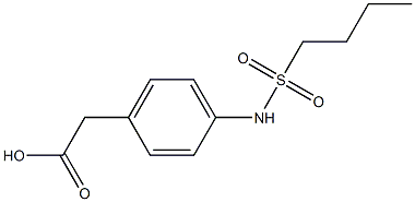 {4-[(butylsulfonyl)amino]phenyl}acetic acid Struktur