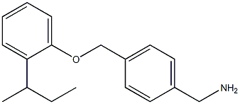 {4-[2-(butan-2-yl)phenoxymethyl]phenyl}methanamine Struktur