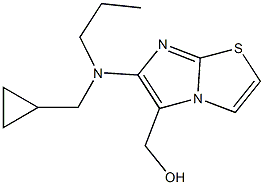 {6-[(cyclopropylmethyl)(propyl)amino]imidazo[2,1-b][1,3]thiazol-5-yl}methanol Struktur