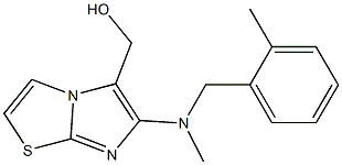 {6-[methyl(2-methylbenzyl)amino]imidazo[2,1-b][1,3]thiazol-5-yl}methanol Struktur