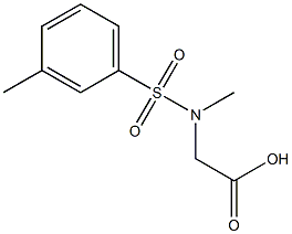 {methyl[(3-methylphenyl)sulfonyl]amino}acetic acid Struktur