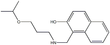 1-({[3-(propan-2-yloxy)propyl]amino}methyl)naphthalen-2-ol Struktur