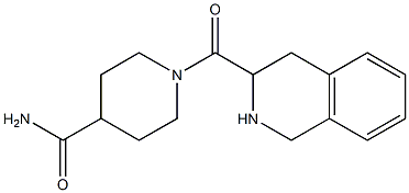 1-(1,2,3,4-tetrahydroisoquinolin-3-ylcarbonyl)piperidine-4-carboxamide Struktur