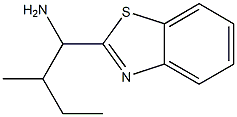 1-(1,3-benzothiazol-2-yl)-2-methylbutan-1-amine Struktur