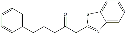 1-(1,3-benzothiazol-2-yl)-5-phenylpentan-2-one Struktur