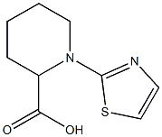 1-(1,3-thiazol-2-yl)piperidine-2-carboxylic acid Struktur