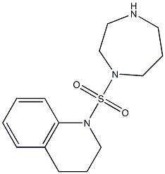 1-(1,4-diazepane-1-sulfonyl)-1,2,3,4-tetrahydroquinoline Struktur