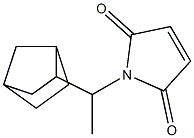 1-(1-{bicyclo[2.2.1]heptan-2-yl}ethyl)-2,5-dihydro-1H-pyrrole-2,5-dione Struktur