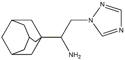 1-(1-adamantyl)-2-(1H-1,2,4-triazol-1-yl)ethanamine Struktur