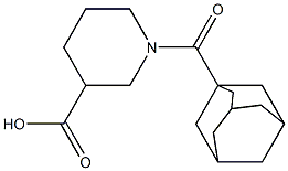 1-(1-adamantylcarbonyl)piperidine-3-carboxylic acid Struktur