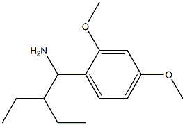 1-(1-amino-2-ethylbutyl)-2,4-dimethoxybenzene Struktur