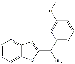 1-(1-benzofuran-2-yl)-1-(3-methoxyphenyl)methanamine Struktur