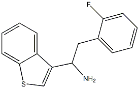 1-(1-benzothiophen-3-yl)-2-(2-fluorophenyl)ethan-1-amine Struktur