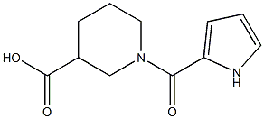 1-(1H-pyrrol-2-ylcarbonyl)piperidine-3-carboxylic acid Struktur