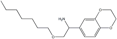 1-(2,3-dihydro-1,4-benzodioxin-6-yl)-2-(heptyloxy)ethan-1-amine Struktur