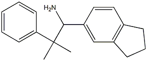 1-(2,3-dihydro-1H-inden-5-yl)-2-methyl-2-phenylpropan-1-amine Struktur