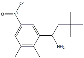 1-(2,3-dimethyl-5-nitrophenyl)-3,3-dimethylbutan-1-amine Struktur