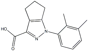 1-(2,3-dimethylphenyl)-1,4,5,6-tetrahydrocyclopenta[c]pyrazole-3-carboxylic acid Struktur