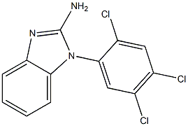 1-(2,4,5-trichlorophenyl)-1H-1,3-benzodiazol-2-amine Struktur