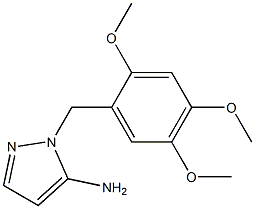 1-(2,4,5-trimethoxybenzyl)-1H-pyrazol-5-amine Struktur